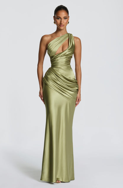 Abigail | Women's Asymmetric Maxi Wedding Guest Dress