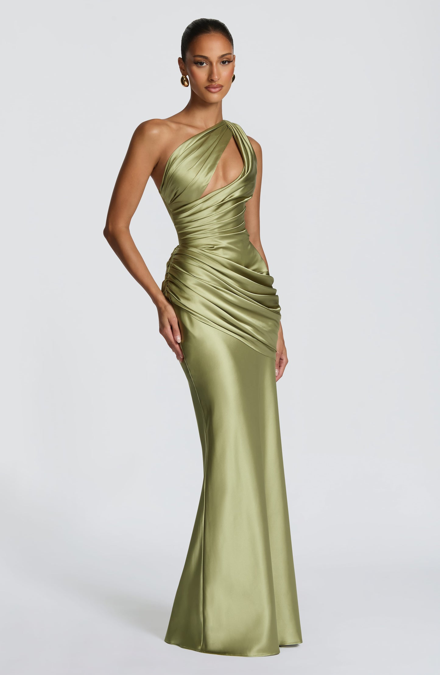 Abigail | Women's Asymmetric Maxi Wedding Guest Dress