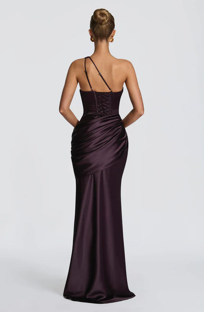 Abigail | Women's Asymmetric Maxi Wedding Guest Dress
