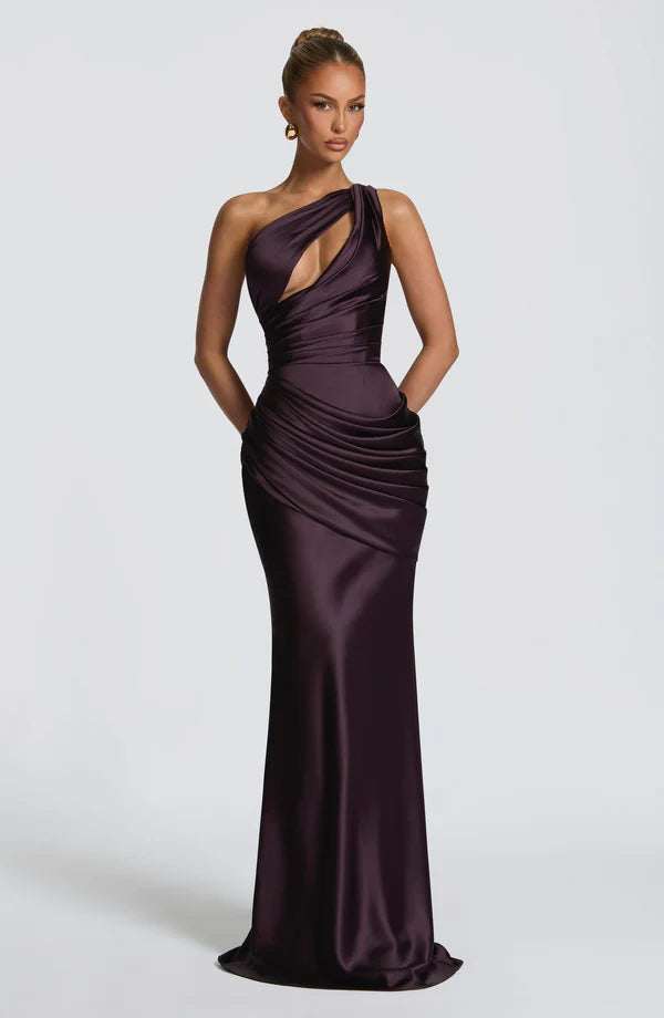 Abigail | Women's Asymmetric Maxi Wedding Guest Dress