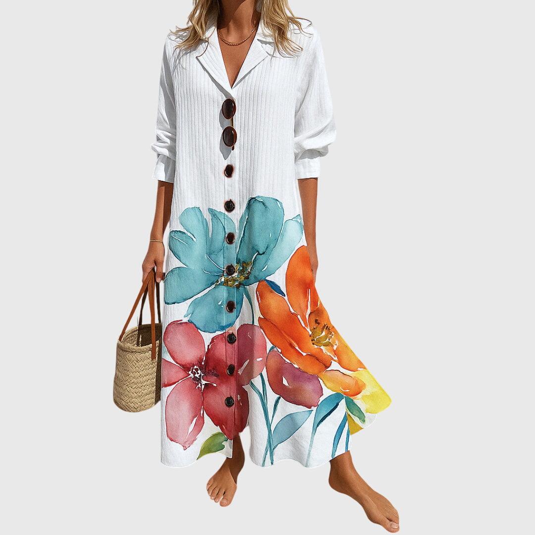 Sienna | Elegant Plus Size Floral Dress