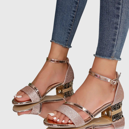 Ainslie | Women's Classic Strappy Low Heeled Sandals