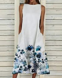 Fraida | Women's Summer Floral Midi Dress