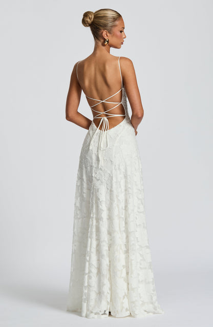 Autumn | Women's Elegant Embroidered Maxi Evening Dress