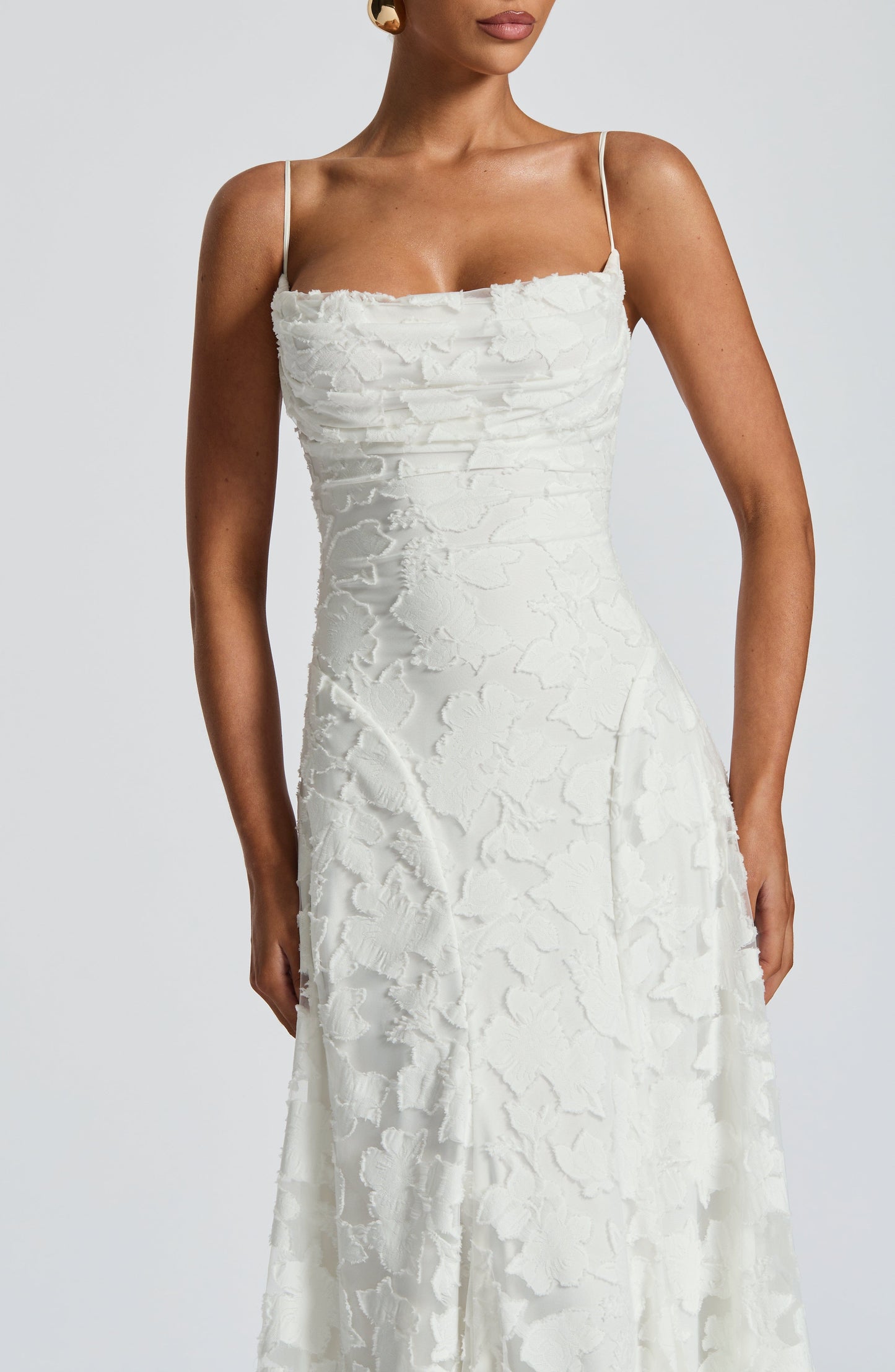 Autumn | Women's Elegant Embroidered Maxi Evening Dress