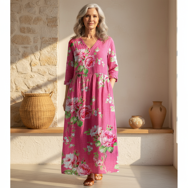 JEMIMA | BOLD BLOSSOM MIDI DRESS