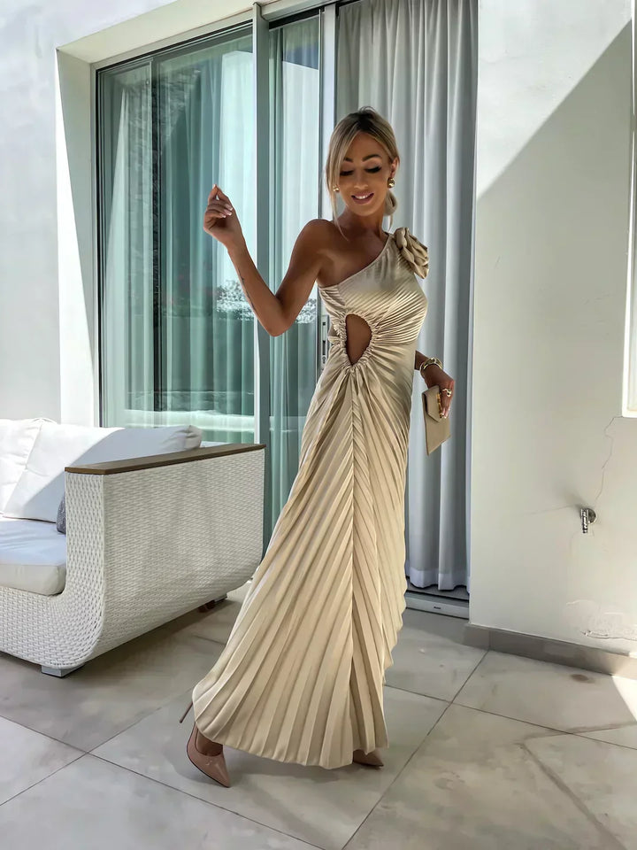 Mandy | Women's Pleated Wedding Guest Midi Dress