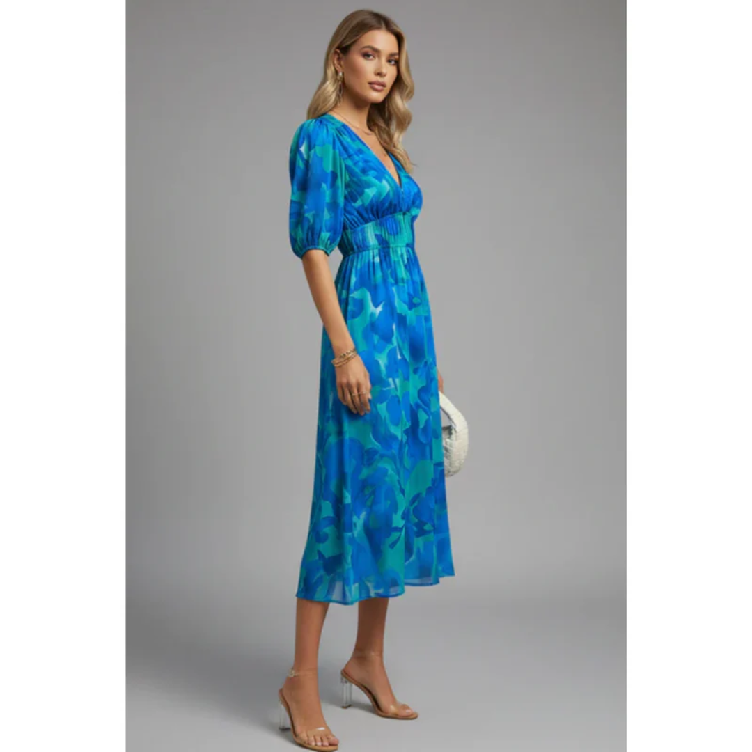 Mia | Women's Summer Printed Evening Dress