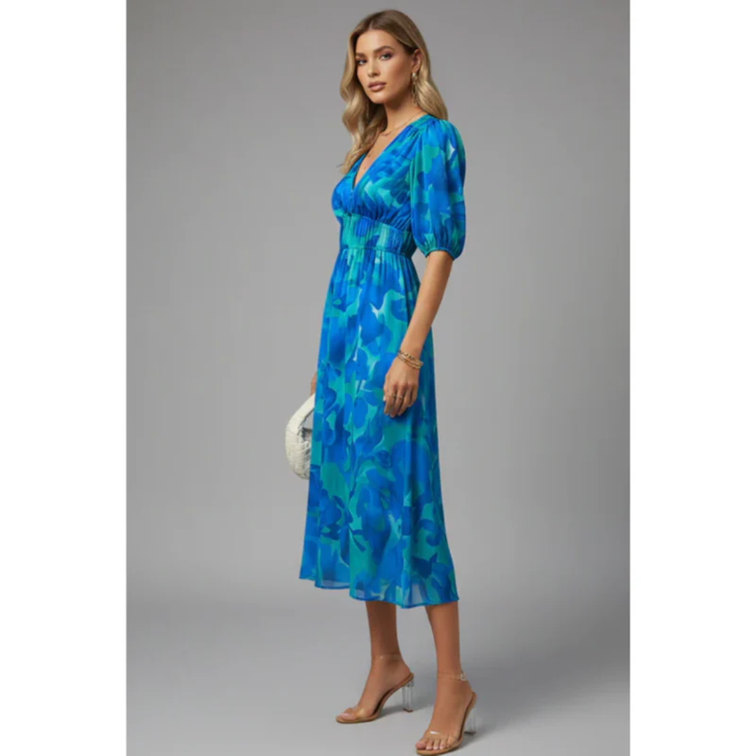 Mia | Women's Summer Printed Evening Dress