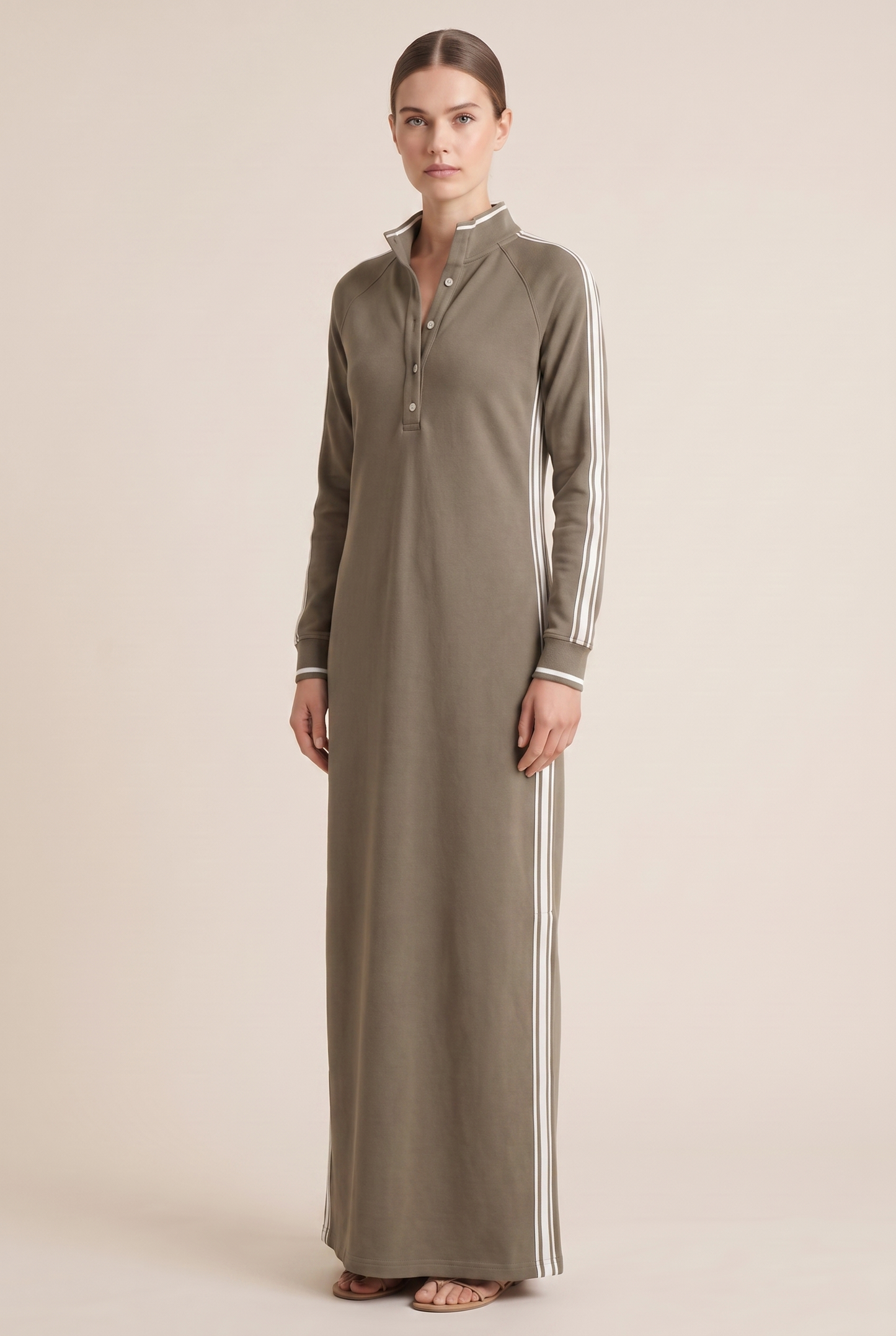 Audrey | Women's Elegant Buttoned Maxi Dress