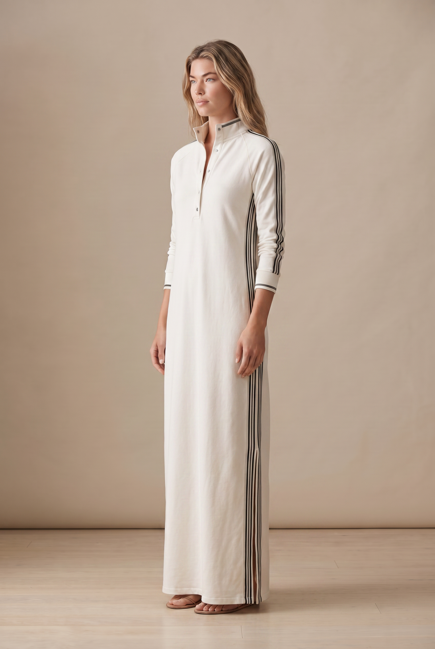 Audrey | Women's Elegant Buttoned Maxi Dress