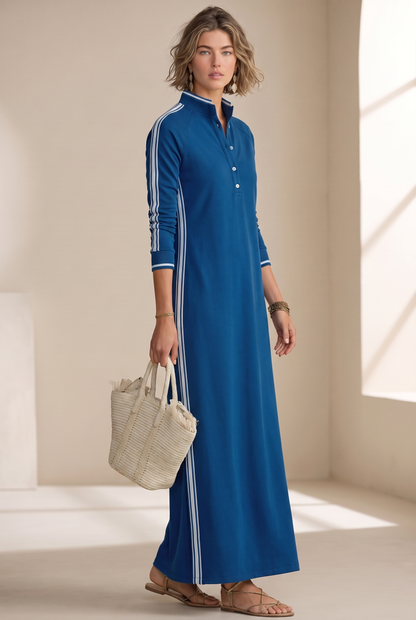 Audrey | Women's Elegant Buttoned Maxi Dress