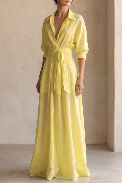 Ava | Women's Summer Tie Waist Maxi Dress