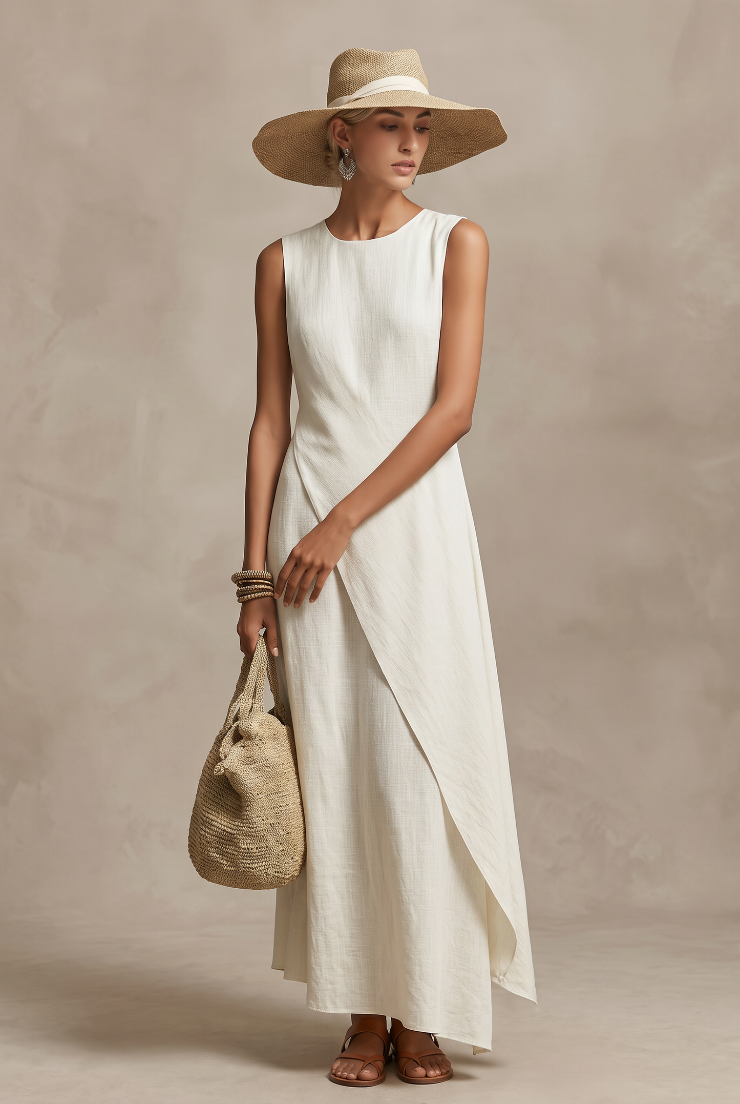 Aubrey | Women's Comfort Sleeveless Summer Dress