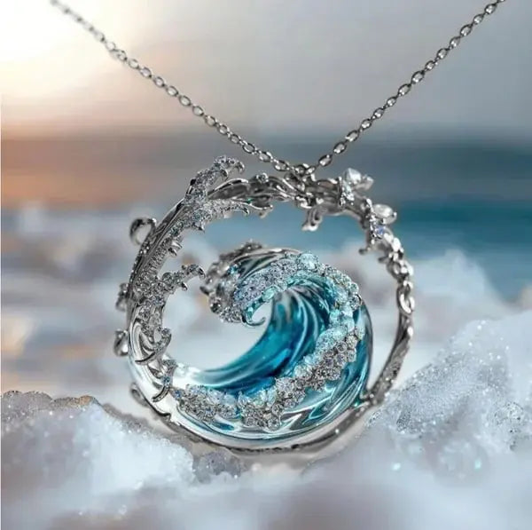 OCEAN WHISPER | BLUE OATH PENDANT NECKLACE