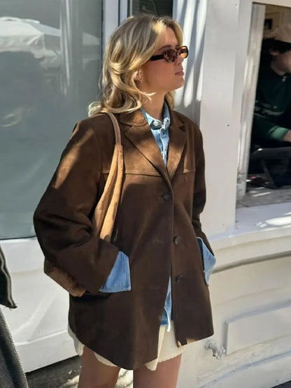 Anie | Women's Elegant Suede Fall Jacket
