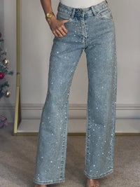 Delilah | Women's High-Waisted Glitter Jeans