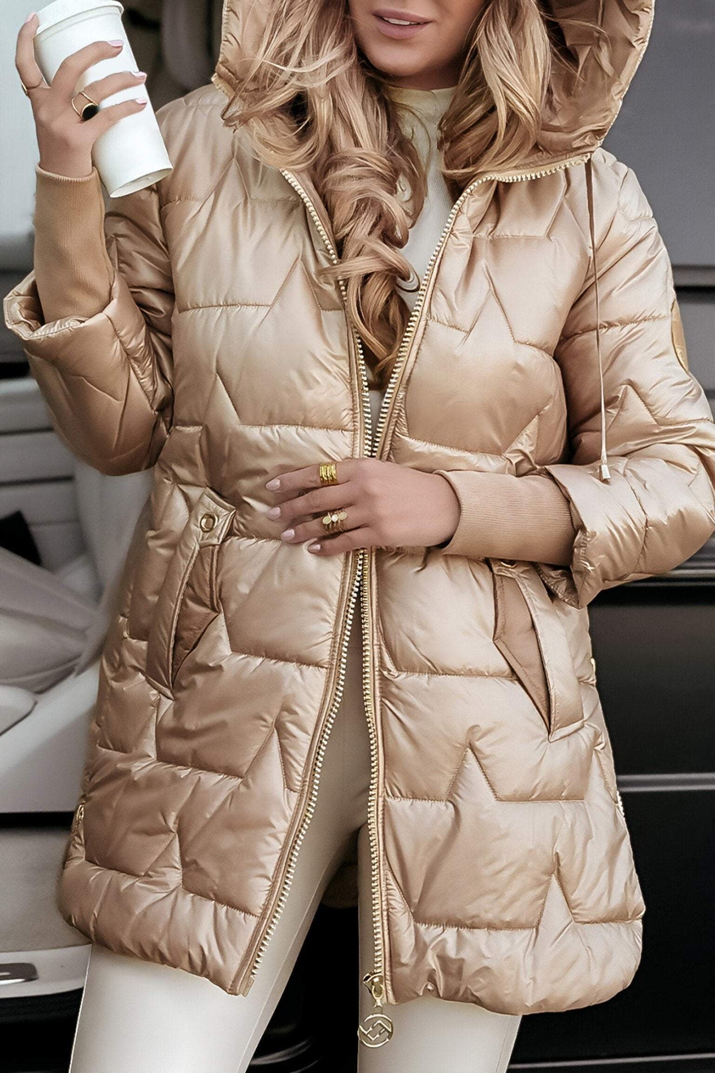 Everly | Women's Casual Long Puffer Winter Jacket
