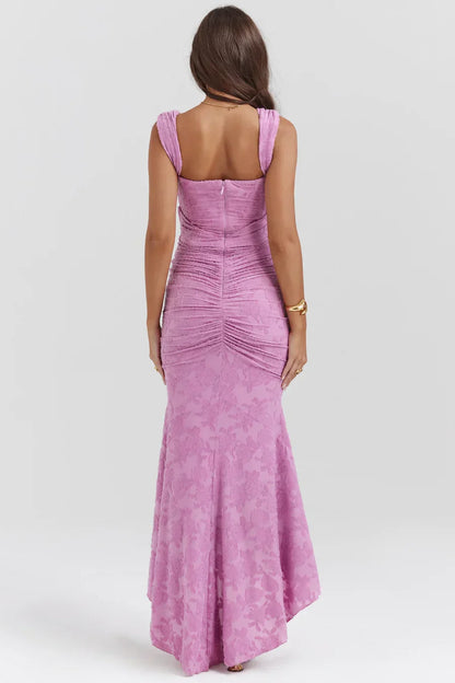Camila | Women's Embroidered Asymmetrical Wedding Guest Dress