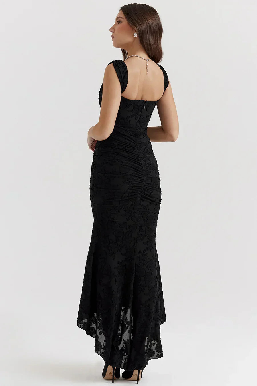 Camila | Women's Embroidered Asymmetrical Wedding Guest Dress