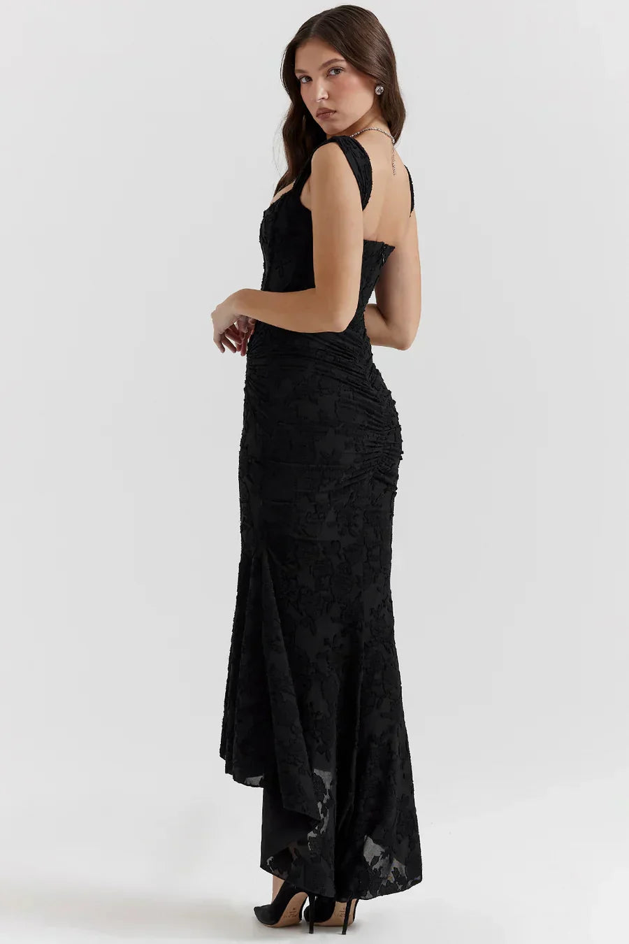 Camila | Women's Embroidered Asymmetrical Wedding Guest Dress