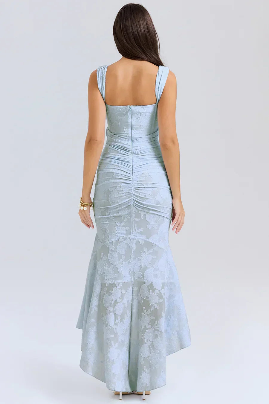 Camila | Women's Embroidered Asymmetrical Wedding Guest Dress