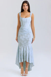 Camila | Women's Embroidered Asymmetrical Wedding Guest Dress