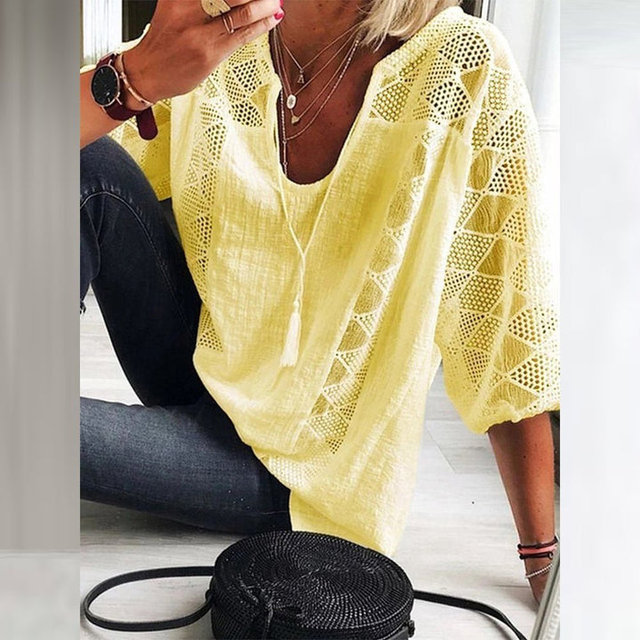 HARPER | BREEZY COTTON COMFORT BLOUSE