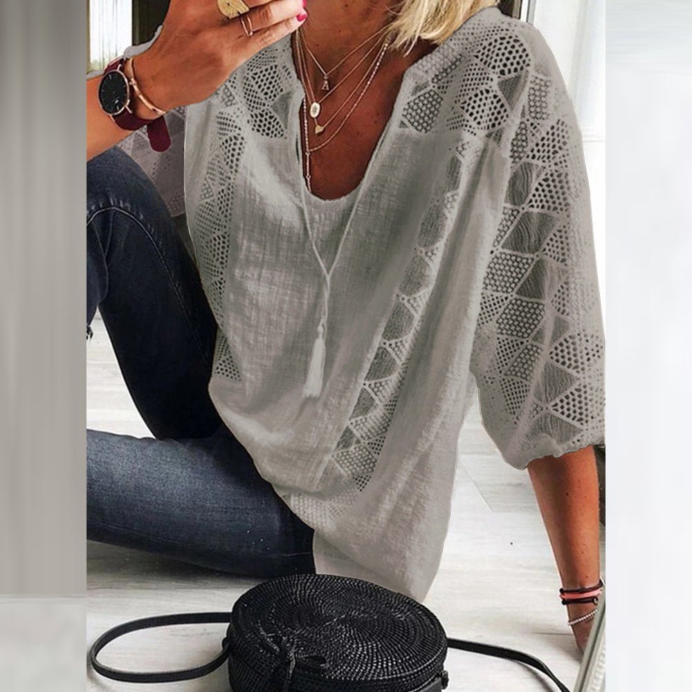 HARPER | BREEZY COTTON COMFORT BLOUSE
