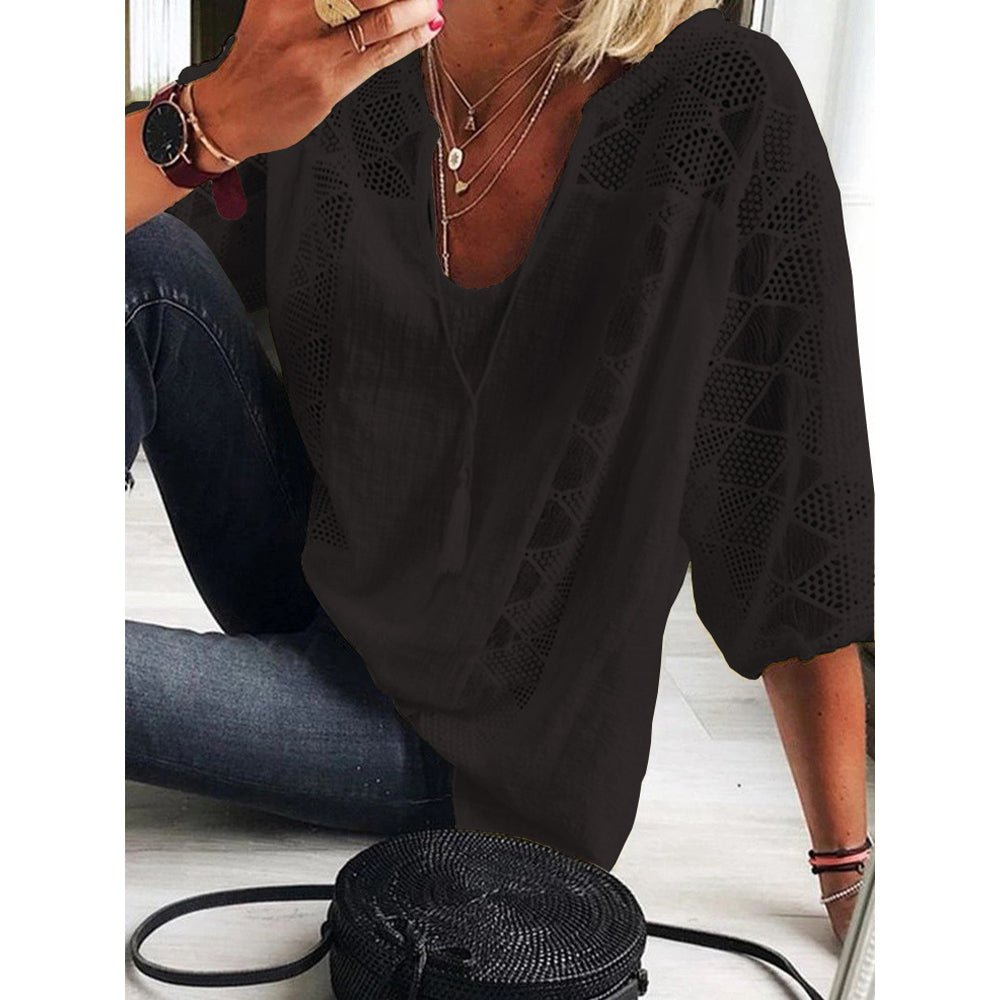 HARPER | BREEZY COTTON COMFORT BLOUSE