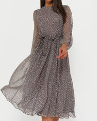 Fallon | Women's Elegant Longsleeve Midi Dress