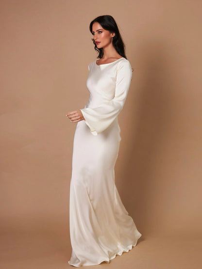Aurora | Women's Elegant Long Sleeve Maxi Dress