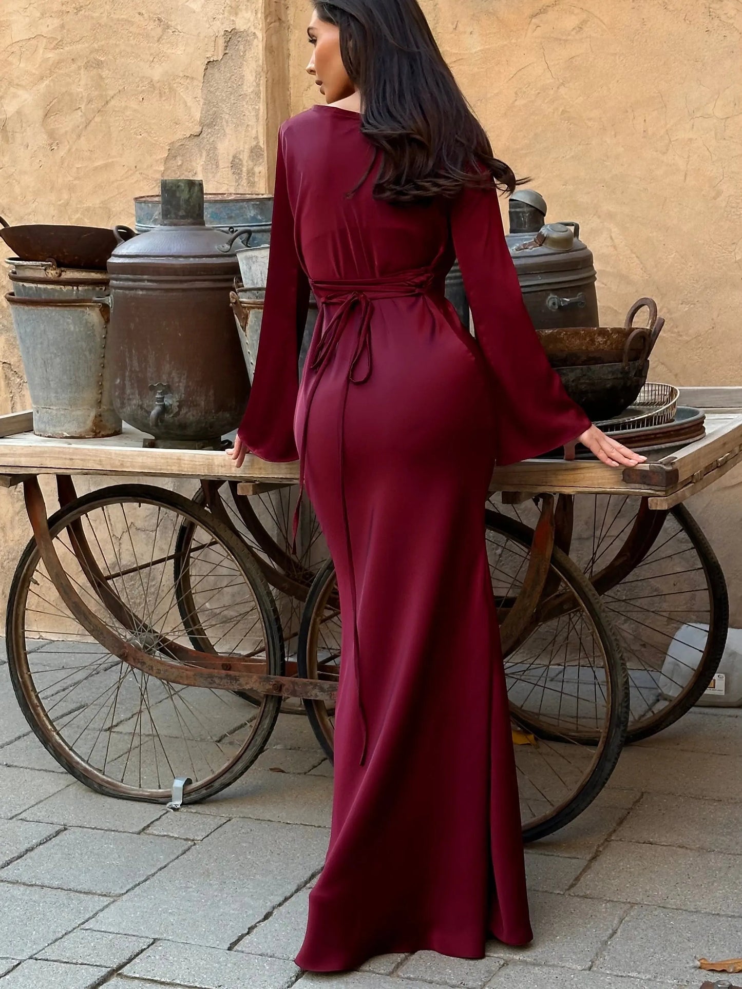 Aurora | Women's Elegant Long Sleeve Maxi Dress