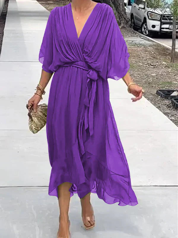 Whitney | Women's Summer V-Neck Maxi Dress