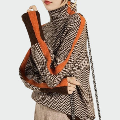 Leah | Women's Knitted Turtleneck Sweater