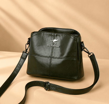 Olivia | Women's Black Leather Handbag