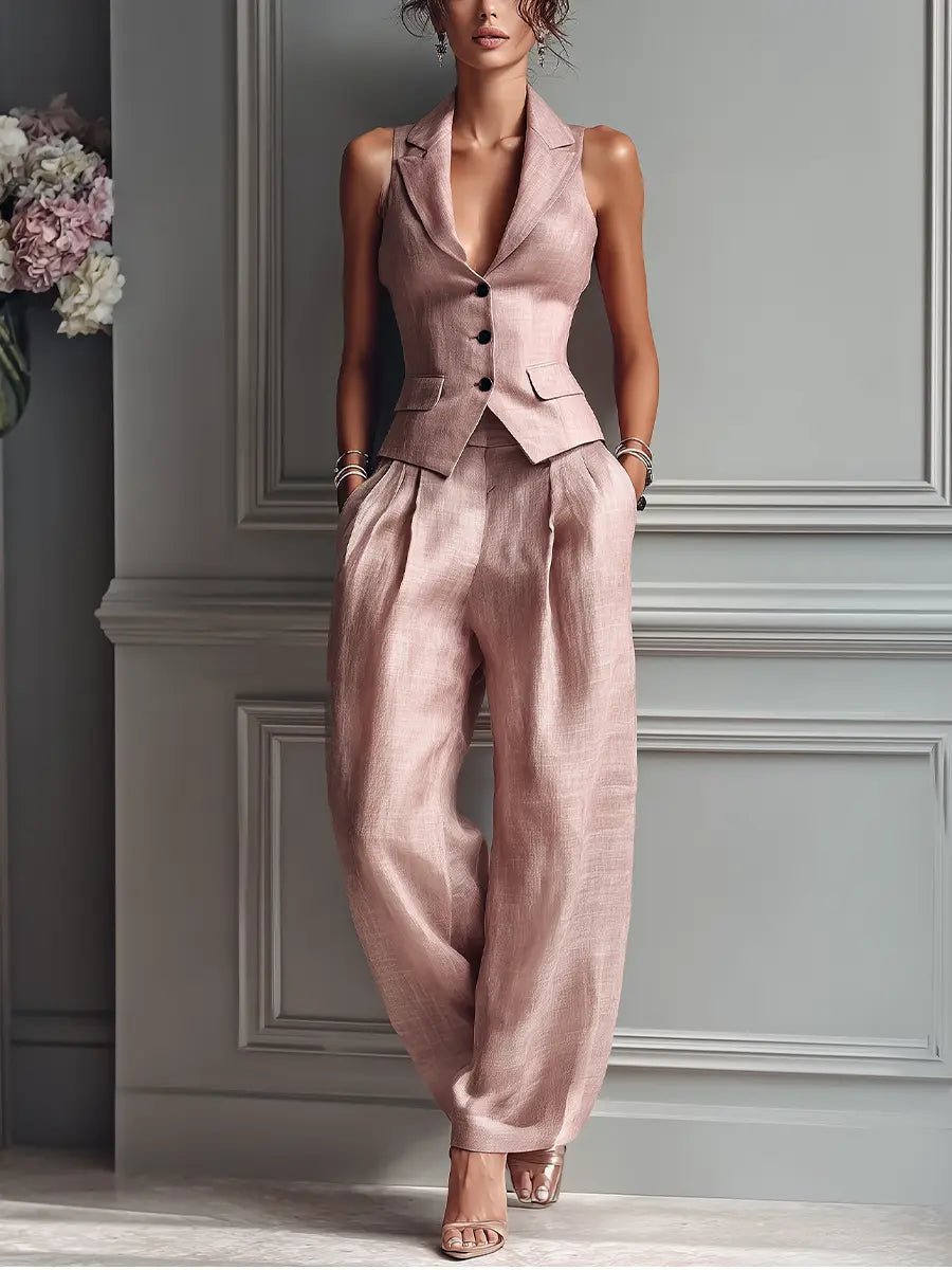 Alessia | Women's Tailored Wide Leg Two Piece Set