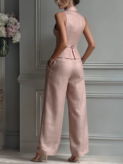 Alessia | Women's Tailored Wide Leg Two Piece Set