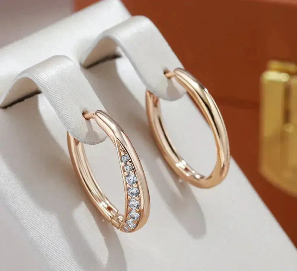Luxurious Gold Hoop Earrings