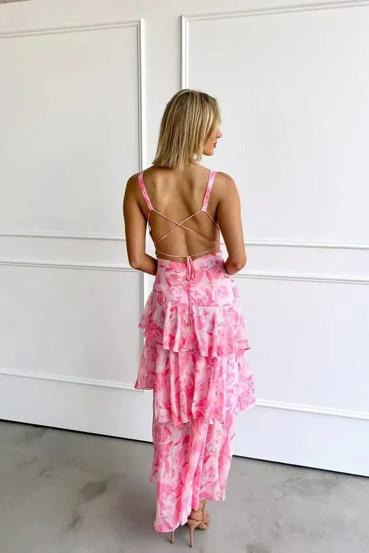 Eileen | Women's Printed V-neck Summer Dress