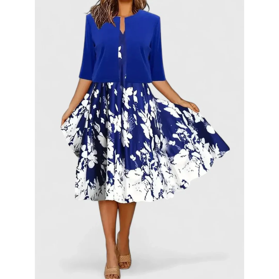 Alice | Women's Boho Midi Dress with Cropped Cardigan