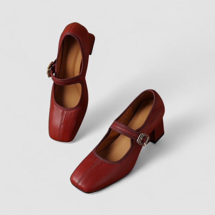 Hayley | Women's Vintage Mary Janes with Block Heel