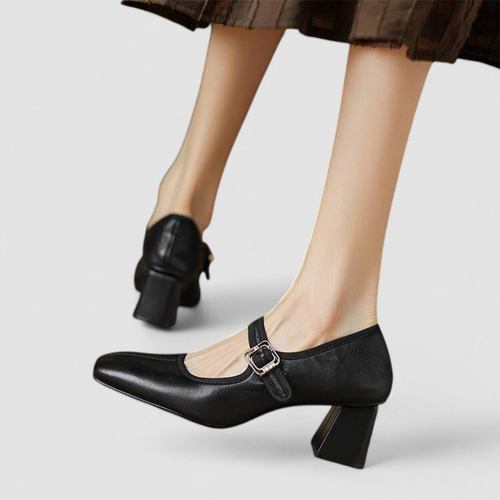 Hayley | Women's Vintage Mary Janes with Block Heel