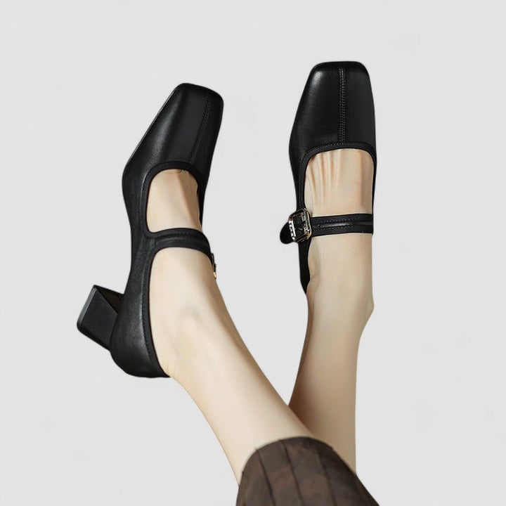 Hayley | Women's Vintage Mary Janes with Block Heel