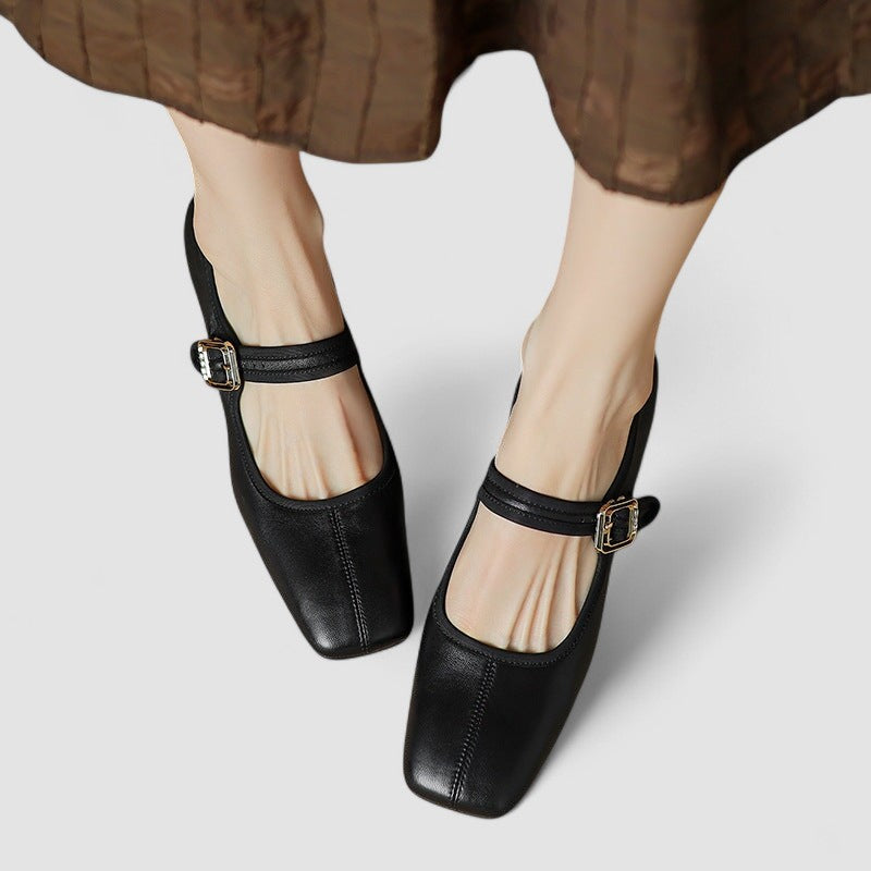 Hayley | Women's Vintage Mary Janes with Block Heel