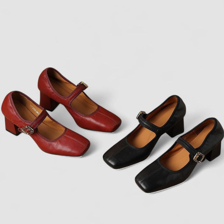 Hayley | Women's Vintage Mary Janes with Block Heel