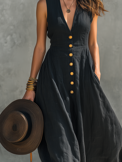 Peyton | Women's Casual V-Neck Maxi Dress