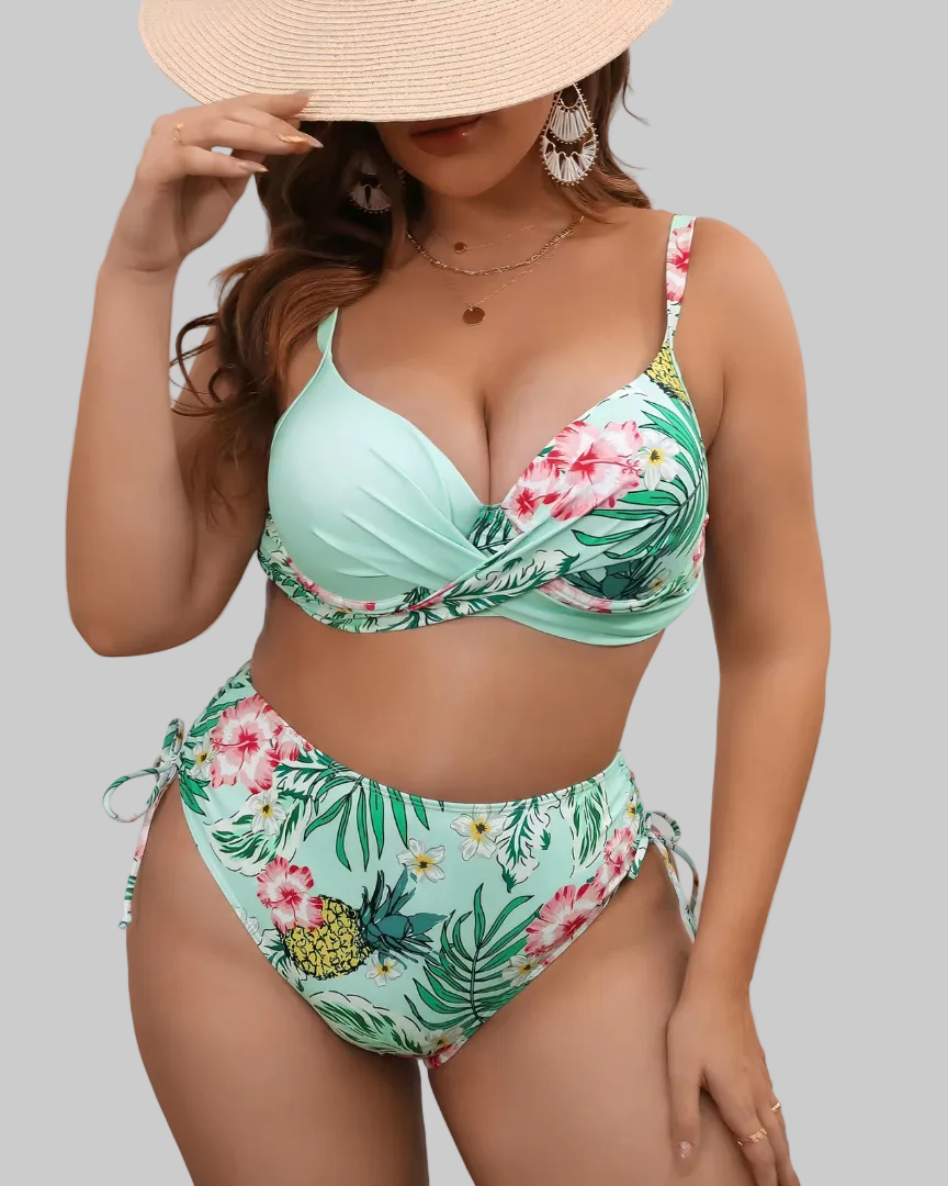 Sienna | Women's Plus Size Printed Bikini Set