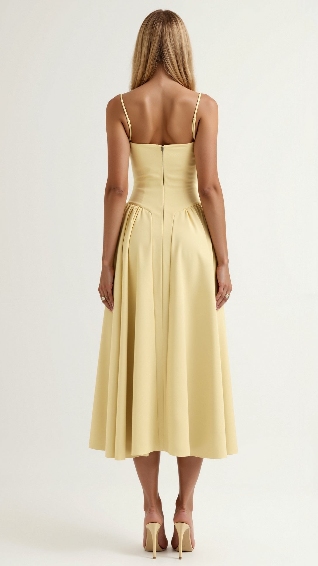 Madison | Women's Elegant A-Line Corset Midi Dress
