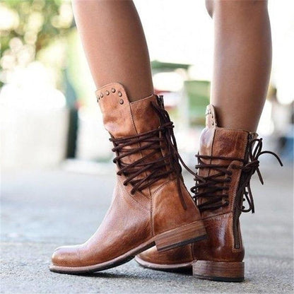 Ariana | Women's Casual Orthopedic Low Block HeelBoots